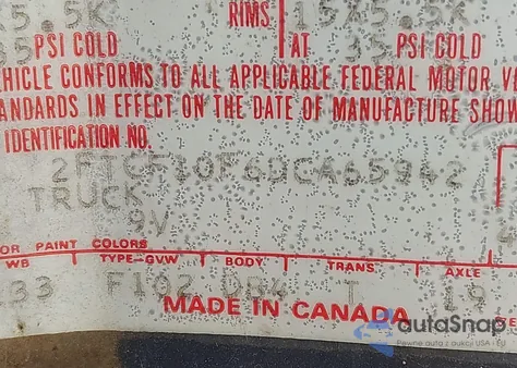 1983 Ford F100 z USA, uszkodzony, nr VIN 2FTCF10F6DCA65942